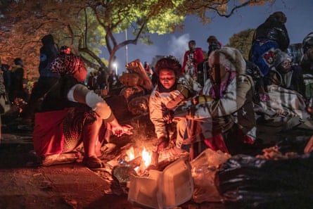 A makeshift displacement camp in Pietermaritzburg, South Africa.
