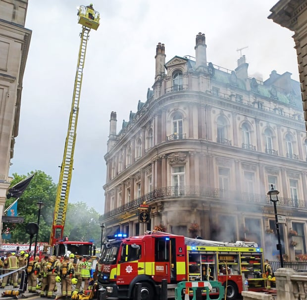 The fire brigade said there would be heavy traffic disruption and people should avoid the area if possible