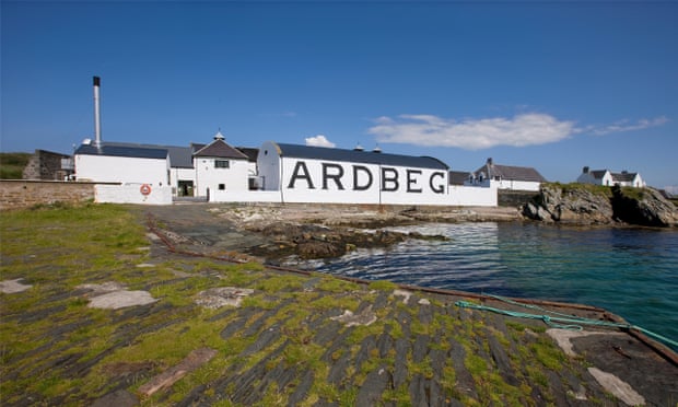 The Ardbeg distillery on the island of Islay