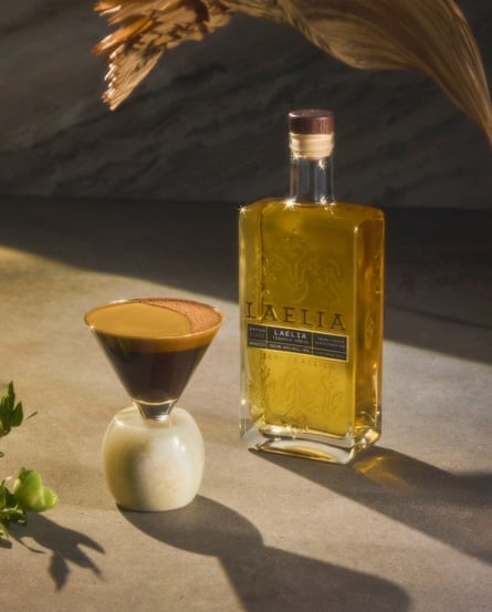 A bottle of Laelia Anejo tequila
