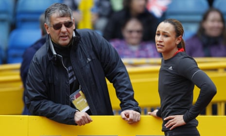 Toni Minichiello with Jessica Ennis-Hill in 2012. The coach is set to be warned by British Athletics after an unnamed female athlete accused him of verbally abusing her
