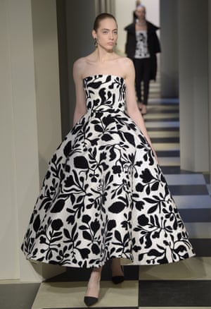 Model on catwalk