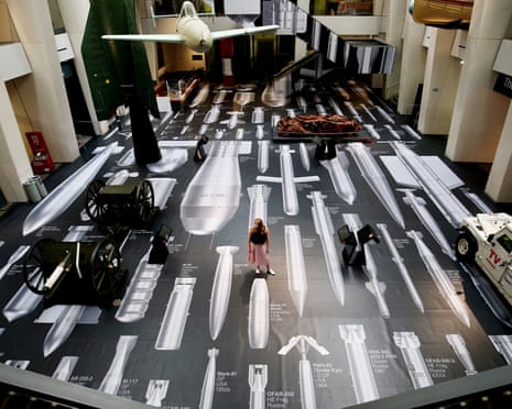 Terrifying ... Ai Weiwei: History of Bombs at the Imperial War Museum.