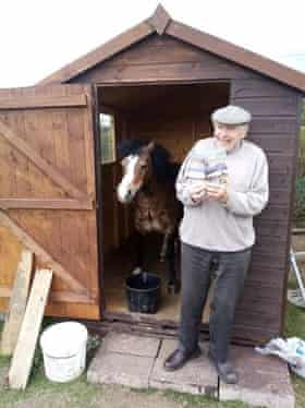 Gordon McCulloch with his pony