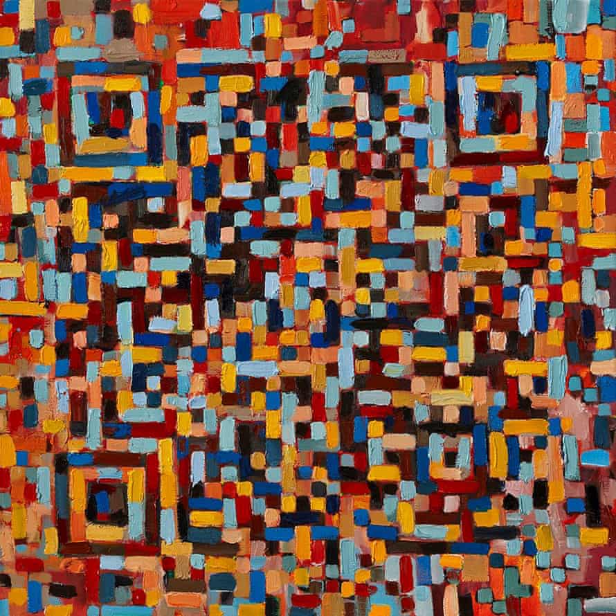 Eardley, one of the QR code painting that helped make Trevor Jones the UK's most successful NFT artist.