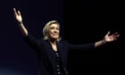 France election live: exit poll puts far-right National Rally ahead
