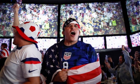 'USA! USA! USA!' Fans in LA react to World Cup win over Iran – video