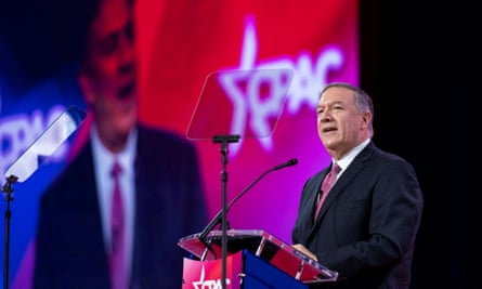 Mike Pompeo speaks at CPAC on 3 March.