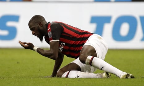 Milan’s Tiémoué Bakayoko was the subject of racist insults while the teams were warming up on Wednesday. 