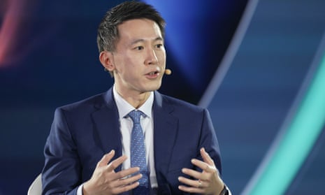 Shou Zi Chew, chief executive officer of TikTok Inc at a Bloomberg forum in Singapore in 2022.