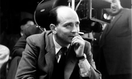 Karel Reisz on the set of Saturday Night and Sunday Morning, which he directed, in 1960.