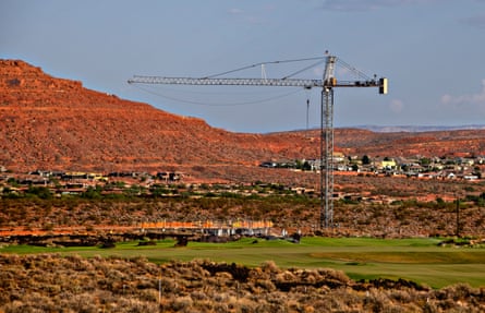 Construction site of the new Black Desert resort in Ivins, Utah.