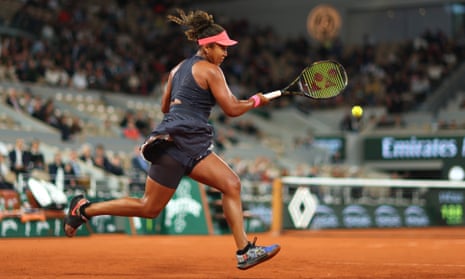 French Open 2024: Iga Swiatek v Naomi Osaka, Alcaraz advances – live Naomi Osaka runs to reach a forehand.