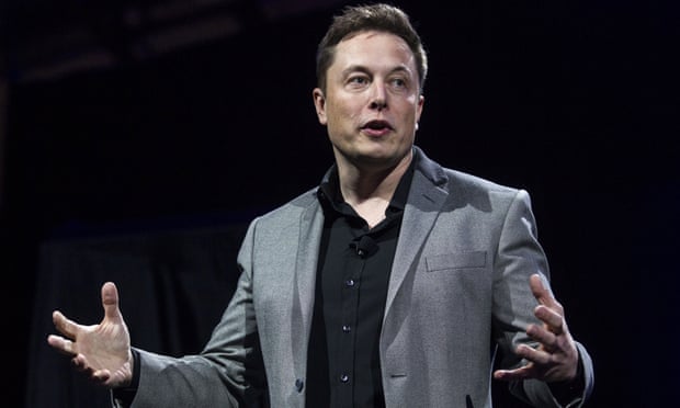  The chief executive of Tesla, Elon Musk, pledged to install the batteries needed to prevent blackouts in South Australia and have the situation fixed within 100 days. Photograph: Ringo HW Chiu/AP  