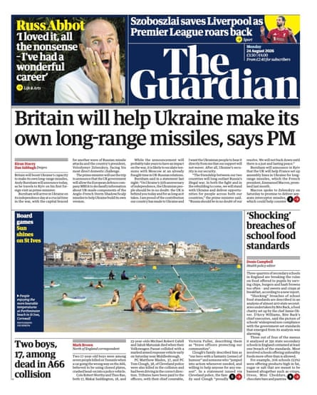 Front page 24 August 2026