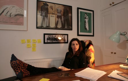Bridget Christie in her home office.