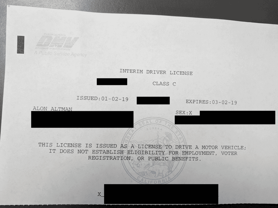Document Number On Drivers License California Document Number On Drivers License California