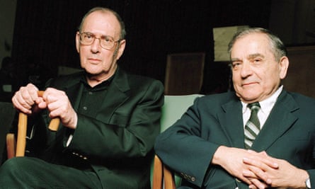 Harold Pinter and his friend Henry Woolf.