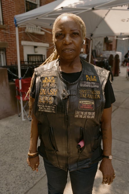 a woman looking at a camera