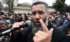 AAnjem Choudary at a rally outside Regent's Park mosque in central London in April 2015.