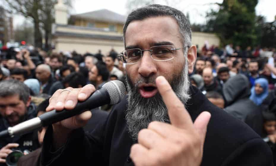 Anjem Choudary at a rally outside Regent's Park mosque in central London in April 2015.