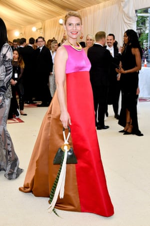 Met Gala regular Claire Danes wore a Marni gown, designed by the house's creative director Francesco Risso