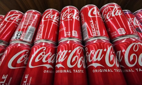 A picture of Coke cans.