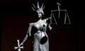 Stock picture of a statue of 'Lady Justice'