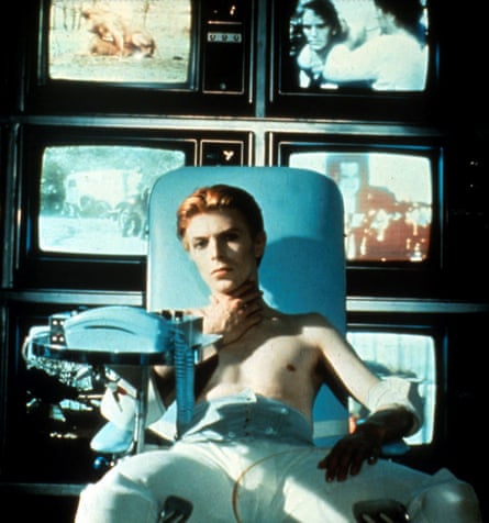 David Bowie in The Man Who Fell to Earth (1976).