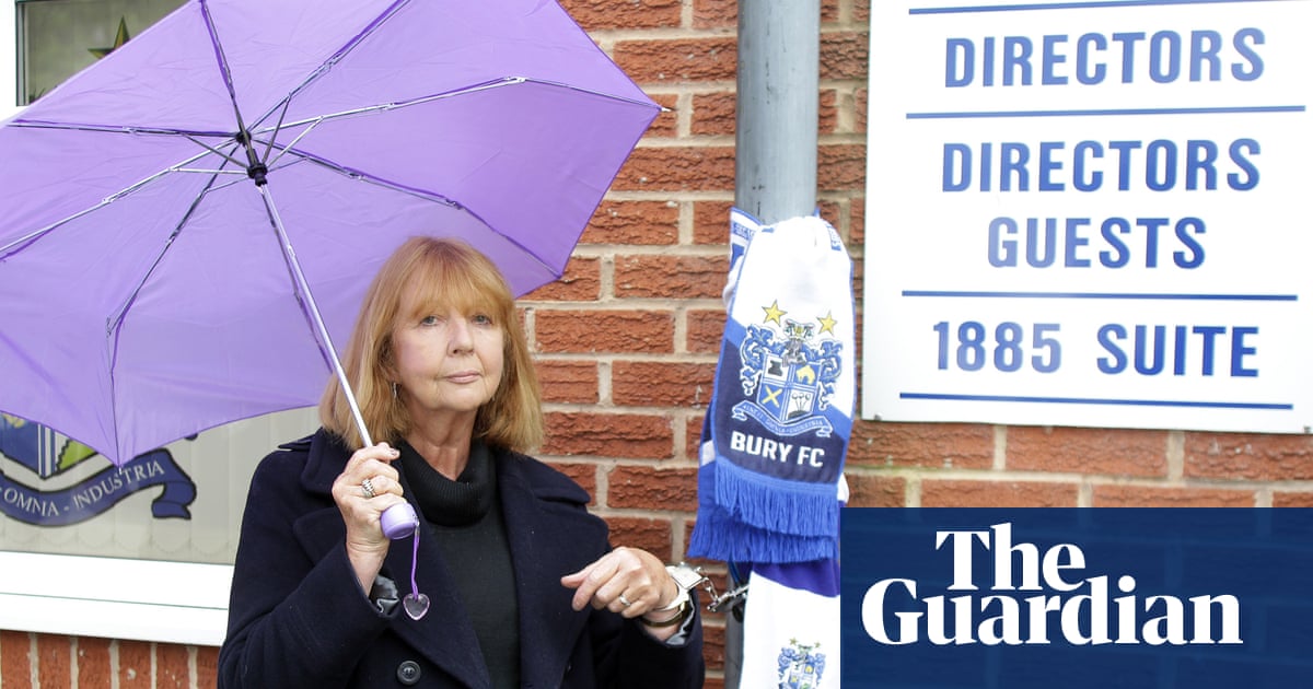 Former Bury FC director chains herself to drainpipe to save club