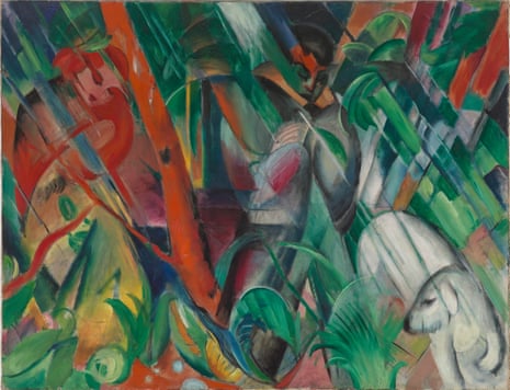 In the Rain by Franz Marc, 1912.