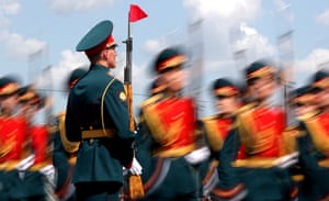 A military parade in Kazan, Russia