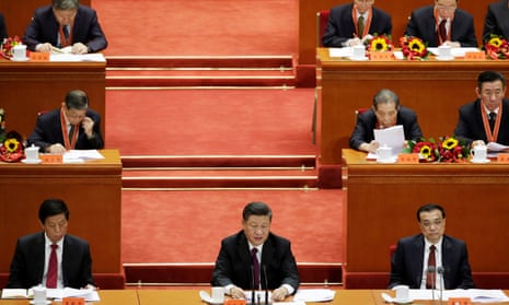 Xi Jinping delivers his speech marking the 40th anniversary of China’s reform policies.