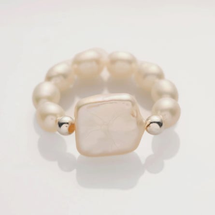 A Sinner In Pearls pearl signet ring