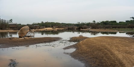 An area on the Ilha da Pintada, destroyed by the big flood in May 2024. Porto Allegre, Brazil