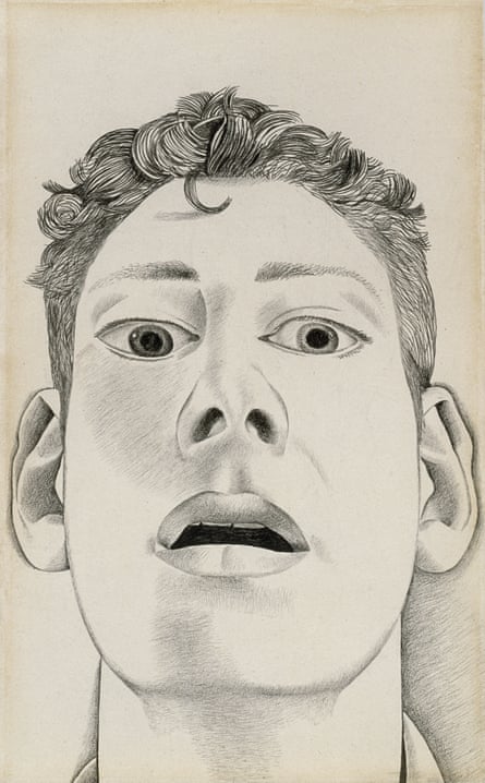 Startled Man: Self Portrait, 1948, by Lucian Freud.