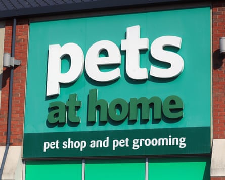 Pets at Home shop signage