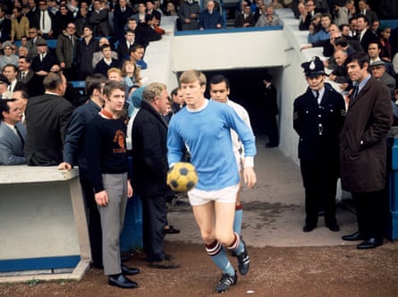 Colin Bell leads out Manchester City in 1967.