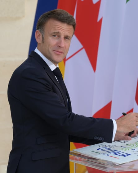 Emmanuel Macron at the g7