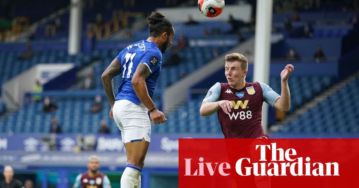 Everton 1 1 Aston Villa Premier League As It Happened Football The Guardian