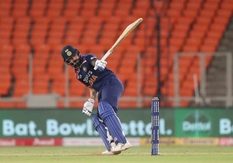 Virat Kohli in action with the bat.
