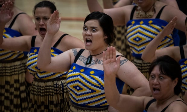 Women perform the haka in New Zealand