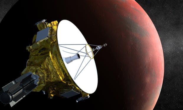 An artist’s impression of Nasa’s New Horizons spacecraft, which will study the icy dwarf planet Pluto and its home, the Kuiper Belt. 