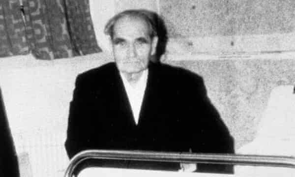 Rudolf Hess in Spandau prison in 1986