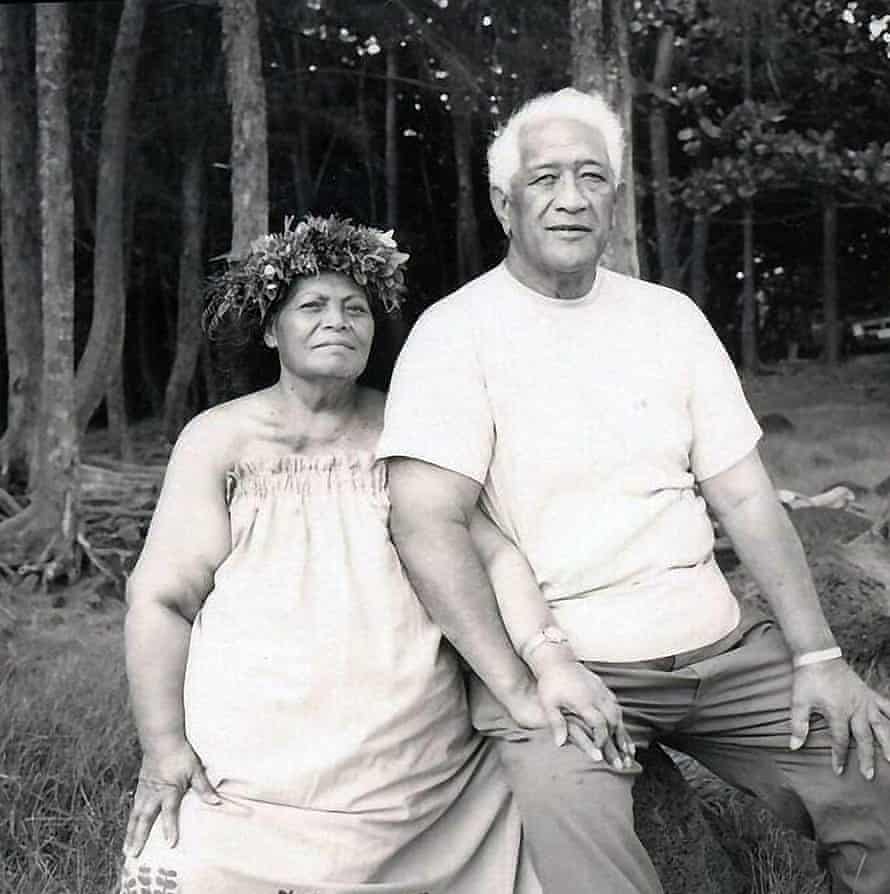 Edith Kanaka’ole and her husband, Luka Kanaka’ole, pose in a portrait