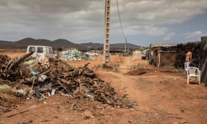 Houses constructed from dumped rubbish in El Barranquete shantytown