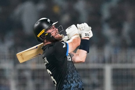 Finn Allen plays a shot