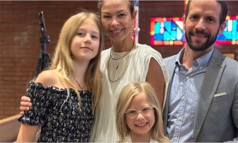 Jessica Klepser with Christian Oliver and their daughters Madita and Annik Klepser.
