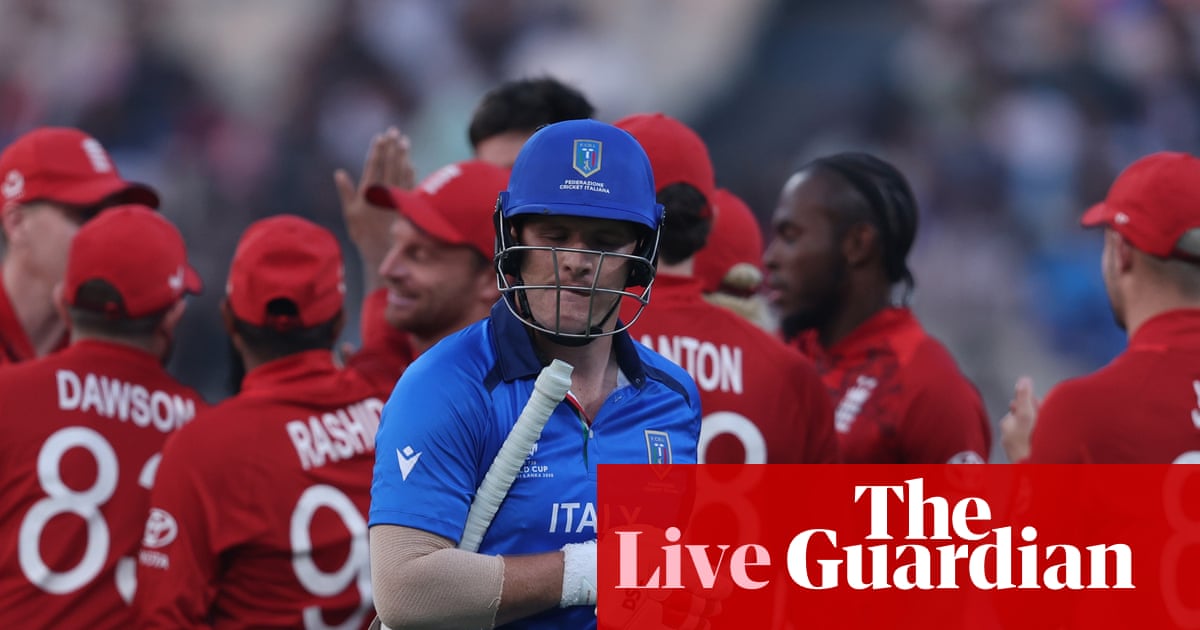 England beat Italy by 24 runs at T20 World Cup cricket β live