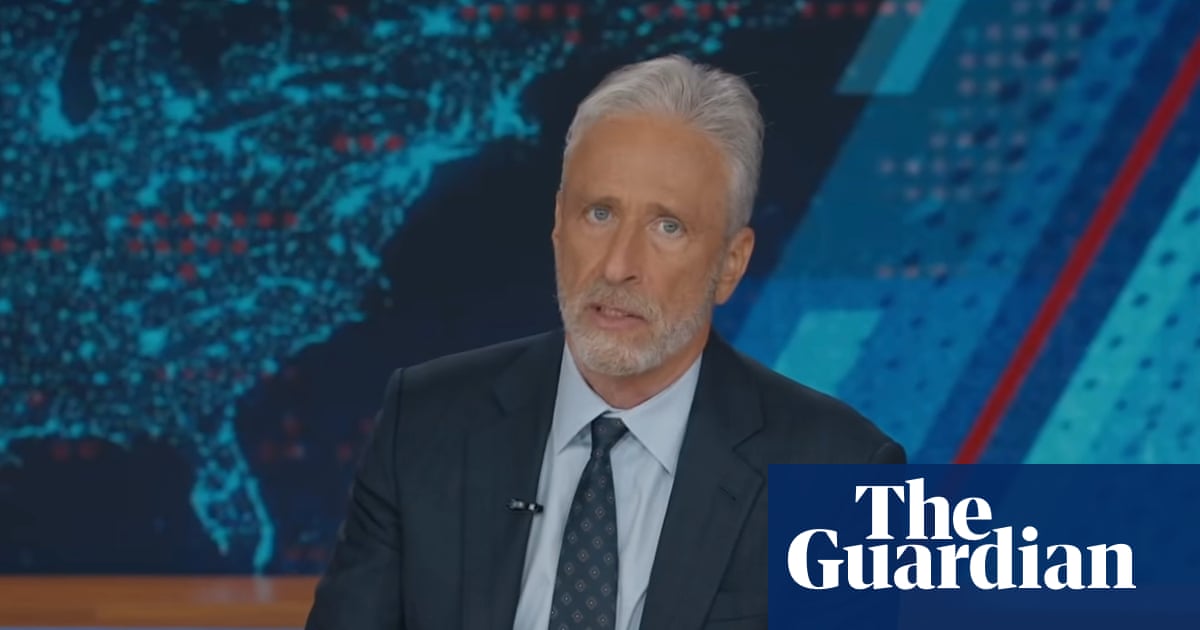 Jon Stewart on Trump’s White House media ban: ‘authoritarian crackdown’